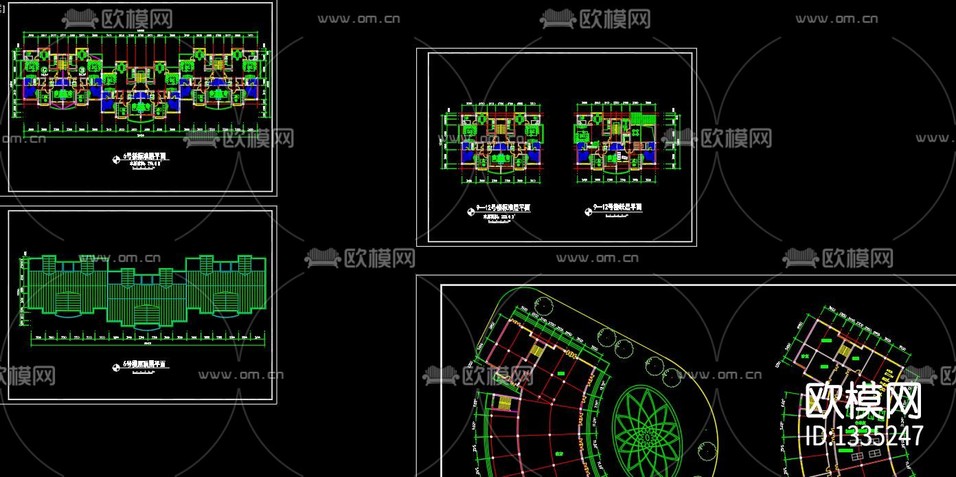 高層建筑cad施工圖下載(渲染圖3)