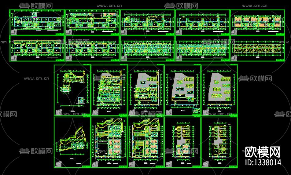 博物馆展厅cad施工图下载（渲染图4）