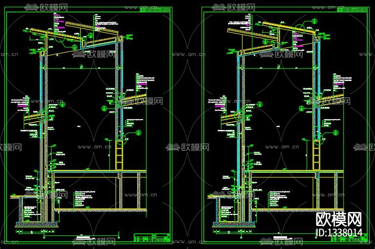 博物馆展厅cad施工图下载（渲染图2）
