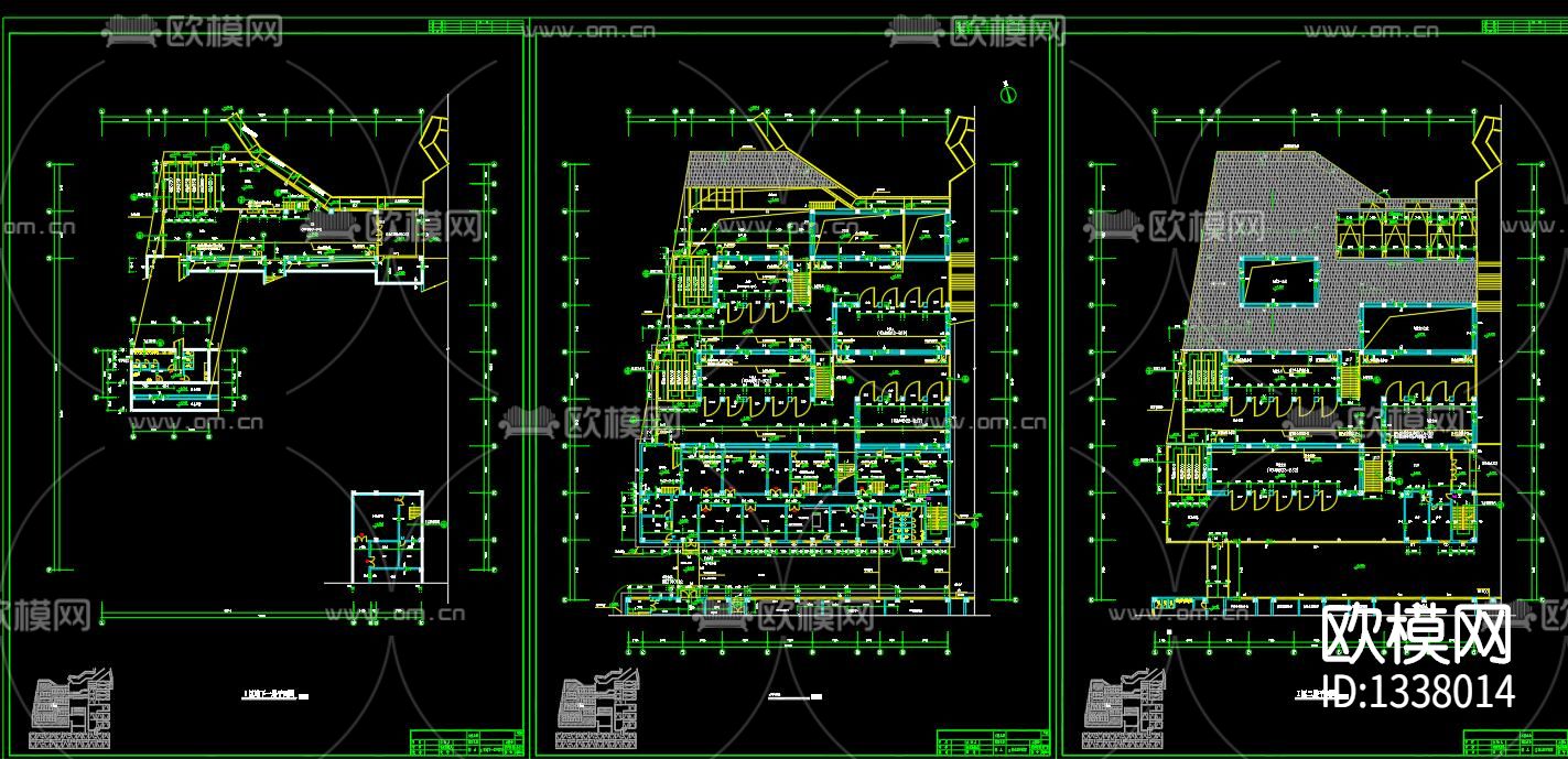 博物馆展厅cad施工图下载（渲染图3）