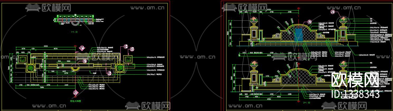 办公空间cad施工图下载（渲染图8）