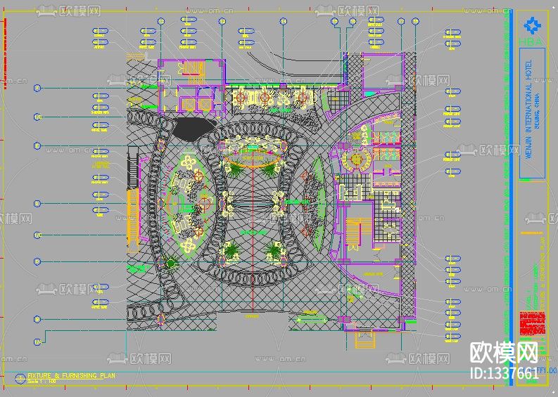 酒店cad施工图下载（渲染图5）