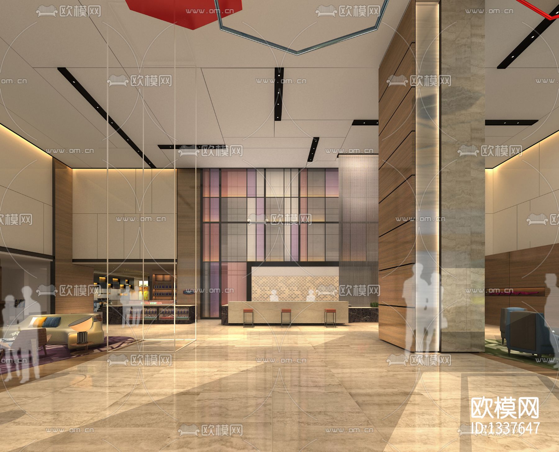 酒店cad施工图下载（渲染图8）