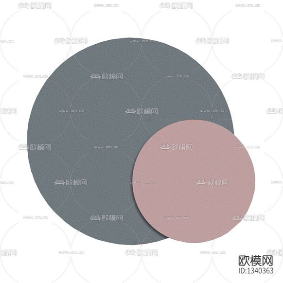 现代极简创意圆形装置画下载