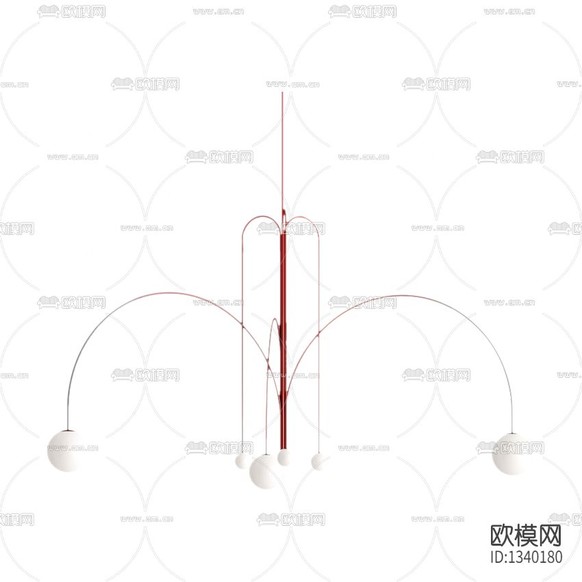 北欧简约金属吊灯下载