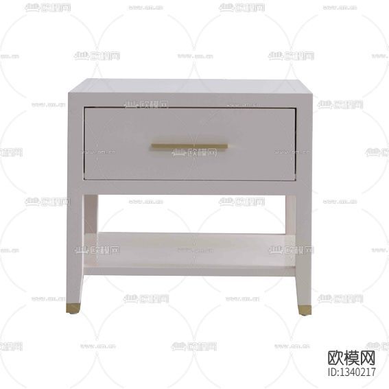 现代简约实木金属床头柜下载