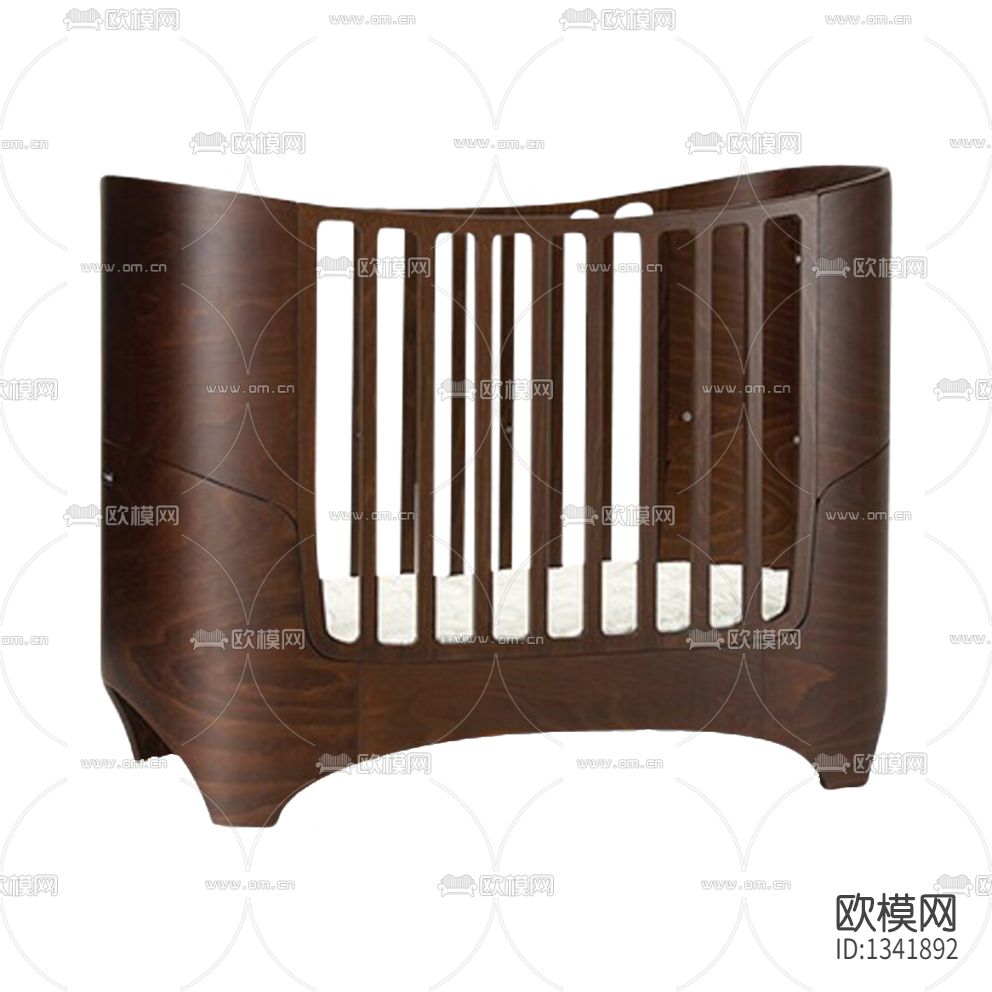 北欧简约实木婴儿床下载