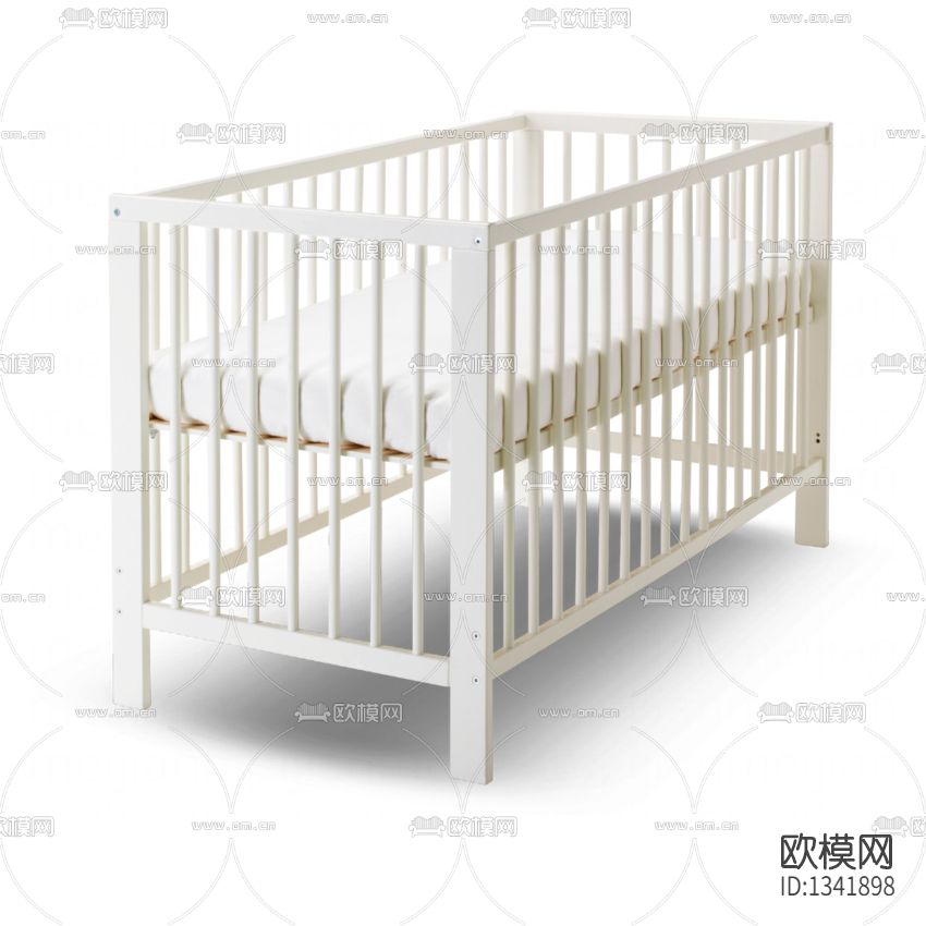 现代简约实木婴儿床