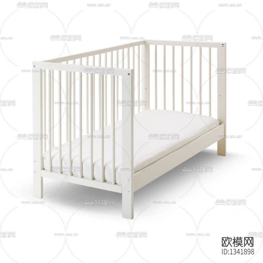现代简约实木婴儿床
