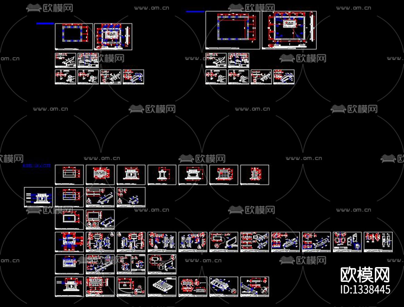 墓碑cad节点图下载（渲染图4）