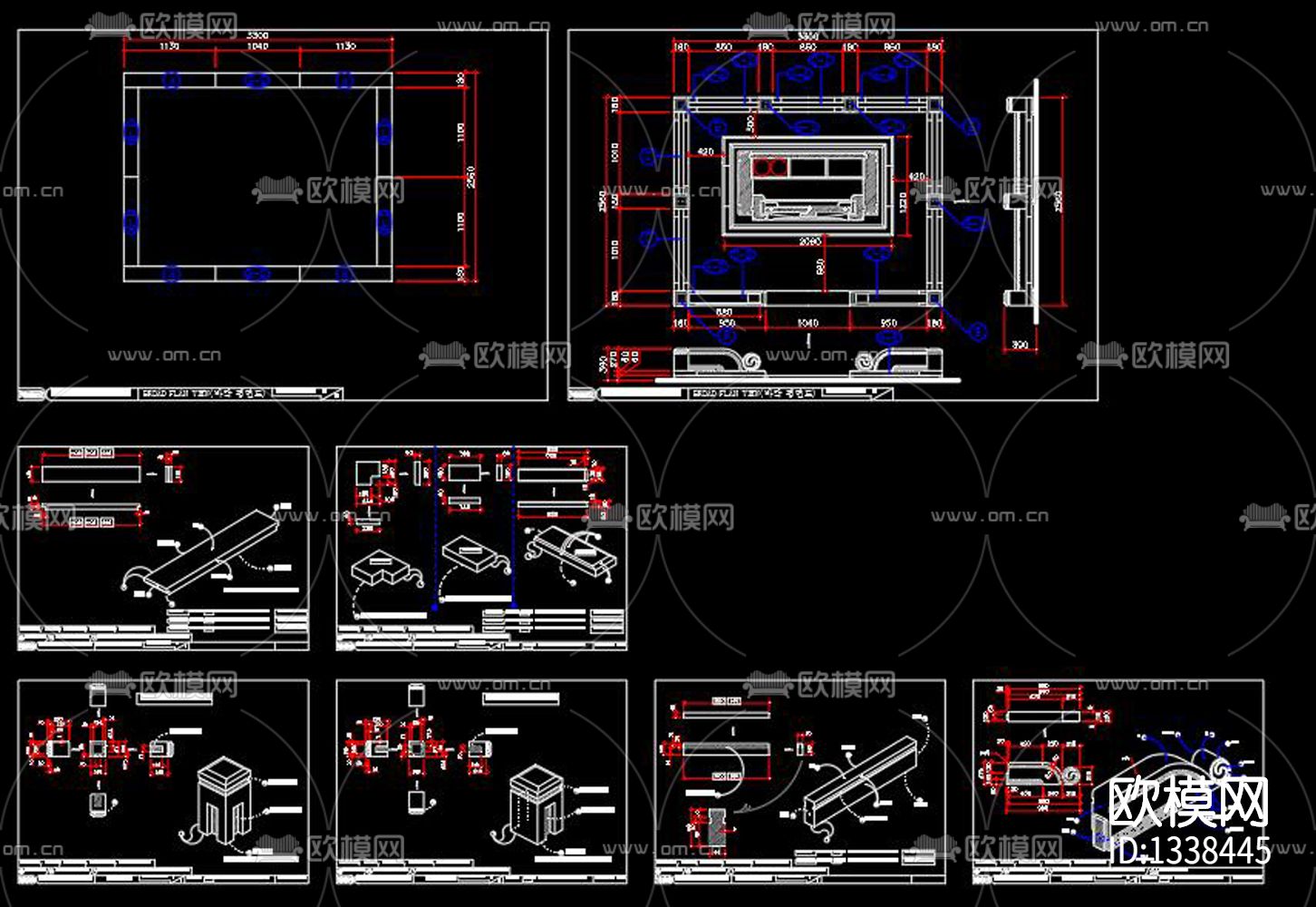 墓碑cad节点图下载（渲染图1）