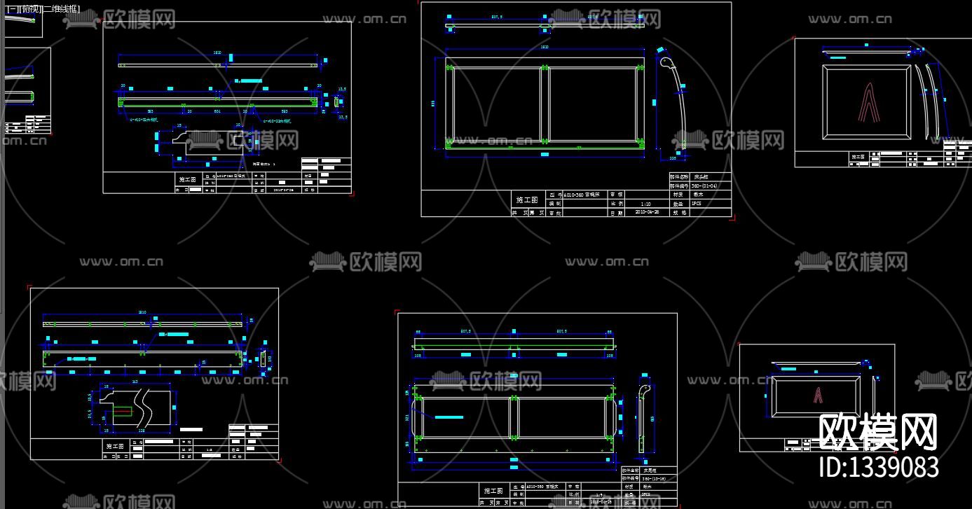圣诞雪橇床cad图库下载（渲染图4）