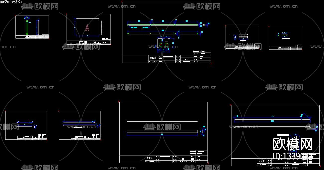 圣诞雪橇床cad图库下载（渲染图6）