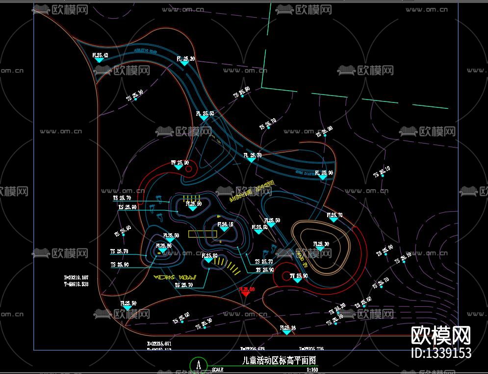 儿童活动区cad施工图下载（渲染图6）