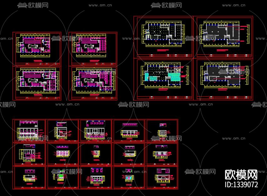 咖啡厅cad施工图下载（渲染图9）