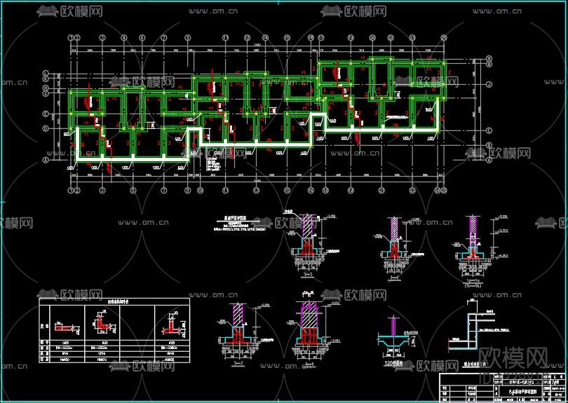 新中式样板房cad施工图下载（渲染图7）