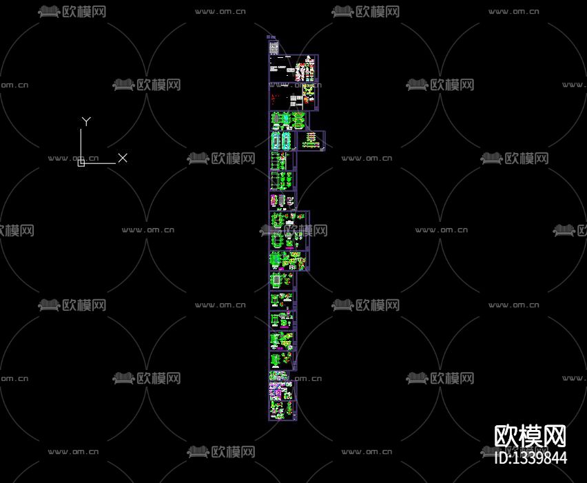 工业园钢结构cad施工图下载（渲染图9）