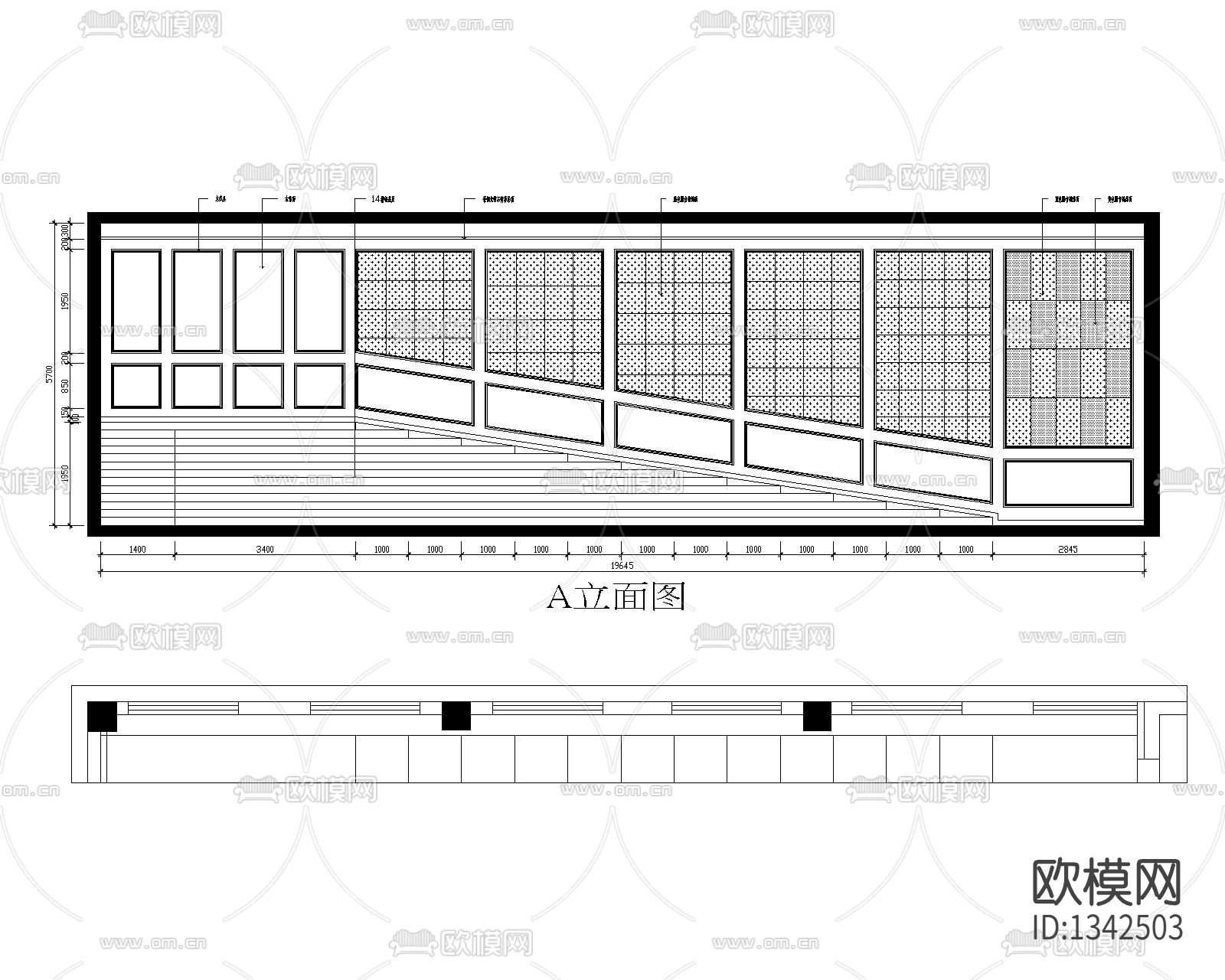 电影院放映厅cad施工图下载（渲染图4）