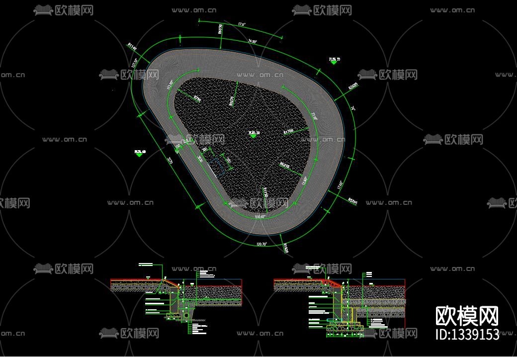 儿童活动区cad施工图下载（渲染图5）