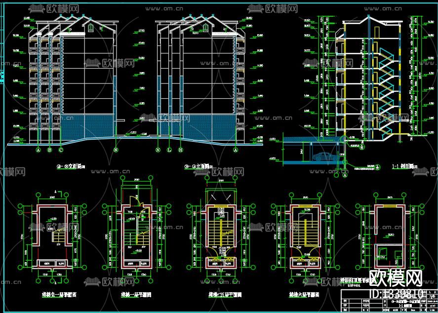 新中式样板房cad施工图下载（渲染图4）