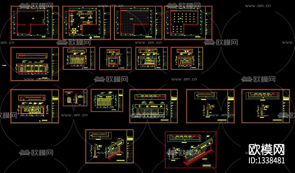 手机卖场cad施工图下载（渲染图9）