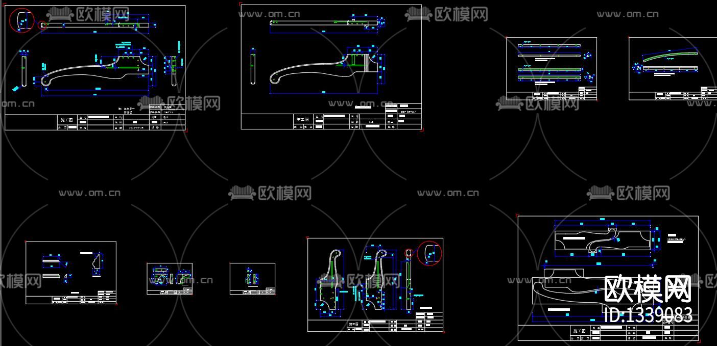 圣诞雪橇床cad图库下载（渲染图8）