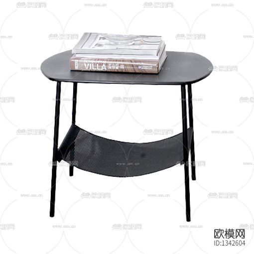 北欧简约铁艺圆形边几下载