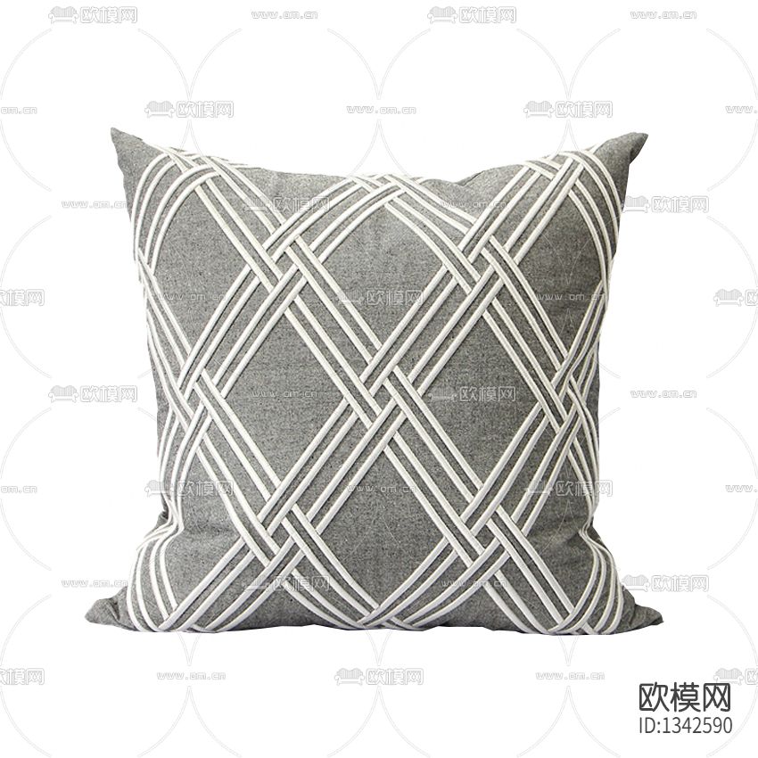 新中式简约几何印花布艺抱枕下载