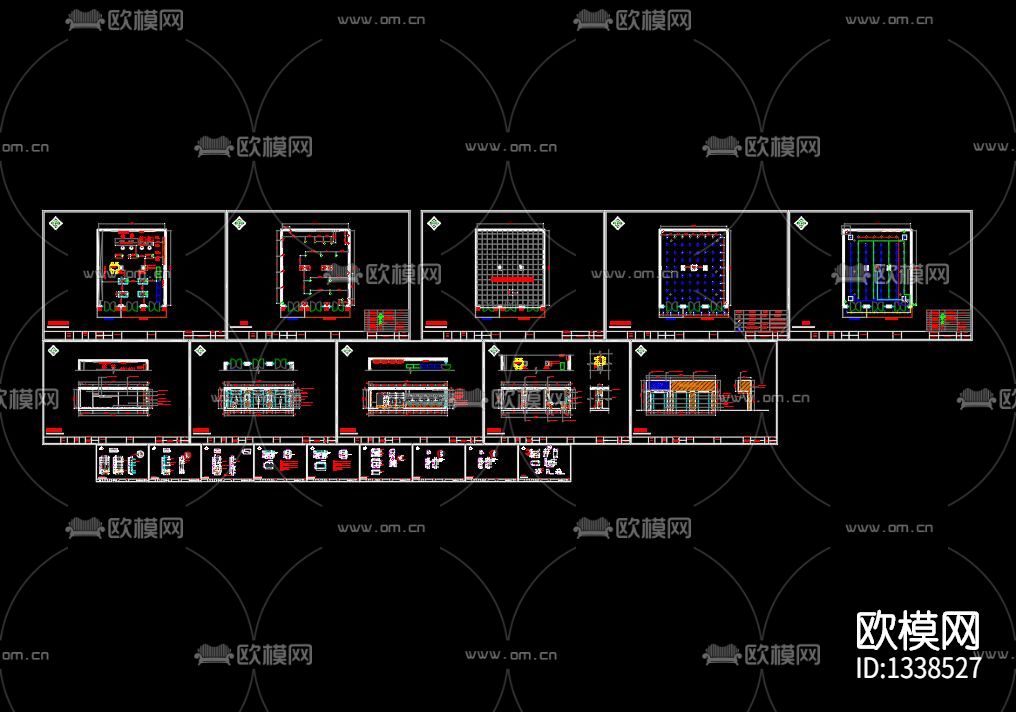 手机专卖店cad施工图下载（渲染图6）