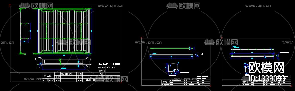 圣诞雪橇床cad图库下载（渲染图9）