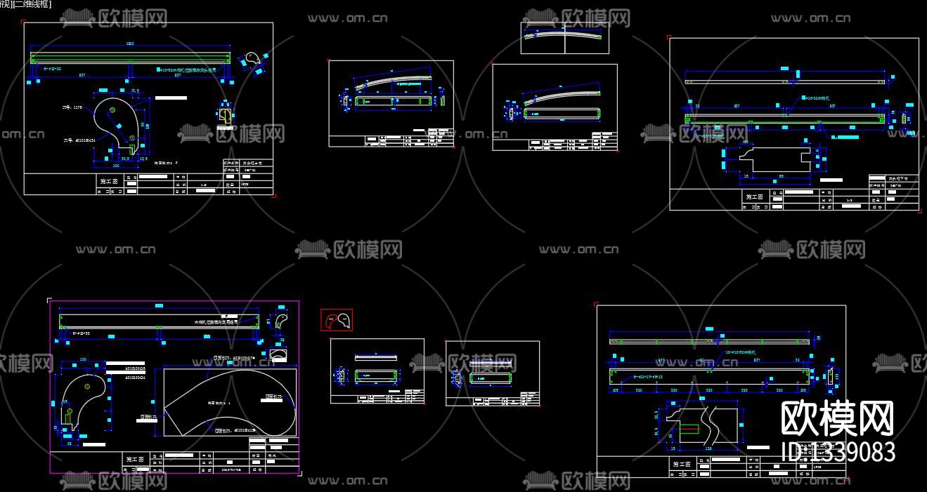 圣诞雪橇床cad图库下载（渲染图3）