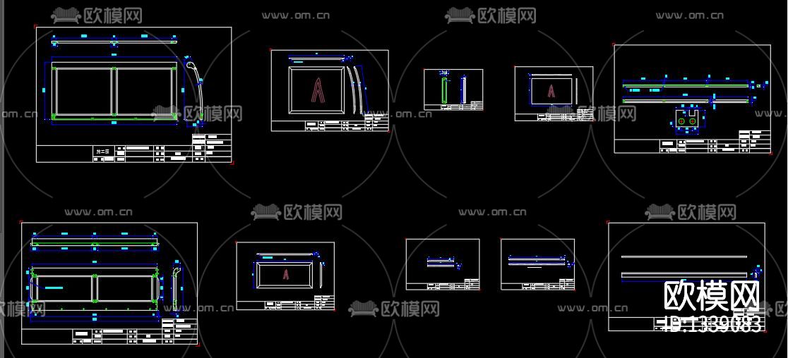 圣诞雪橇床cad图库下载（渲染图5）