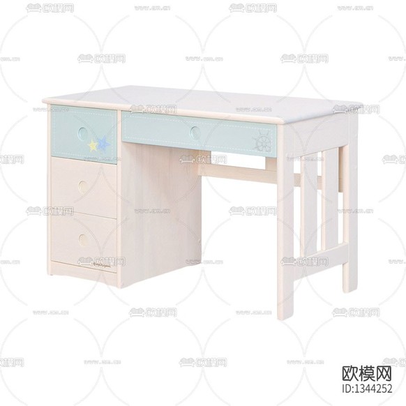 北欧简约实木儿童桌下载