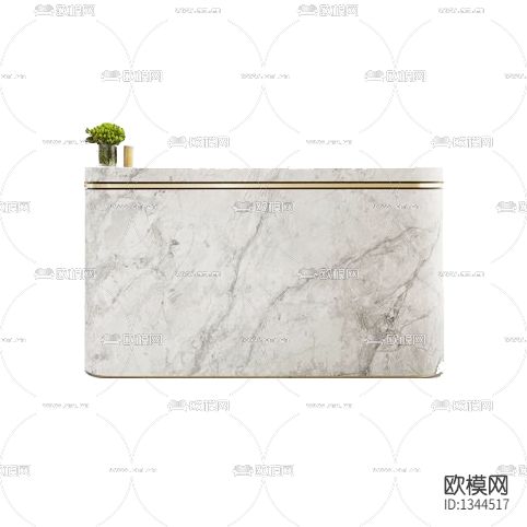 现代轻奢大理石不锈钢吧台下载