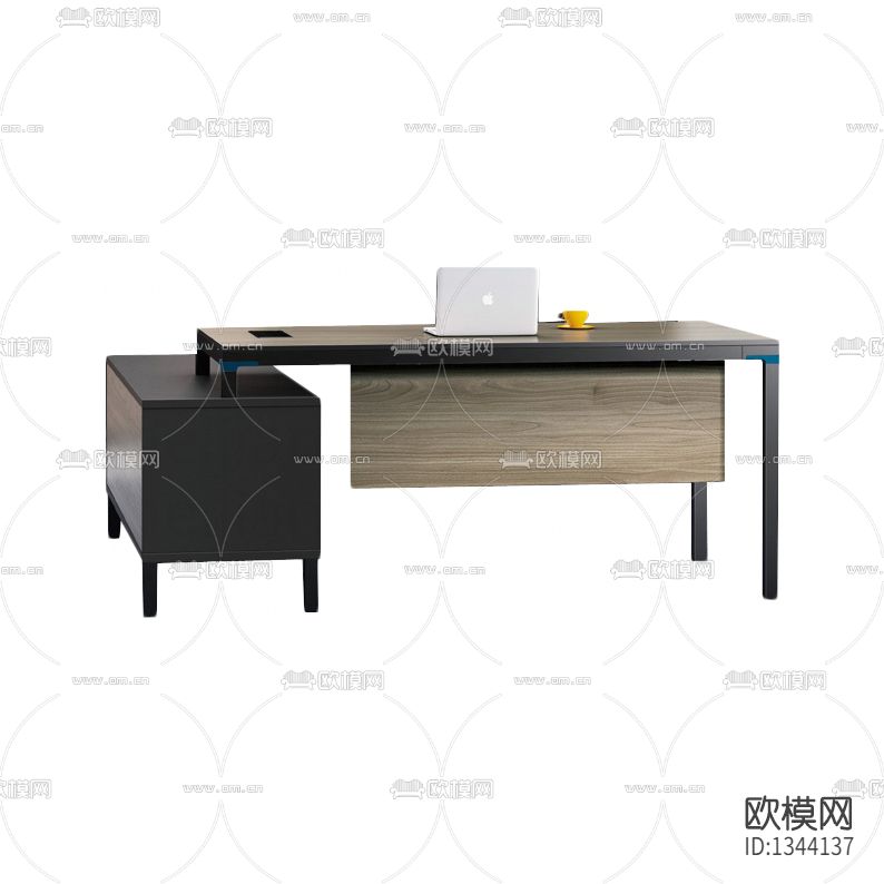 北欧简约实木金属办公桌