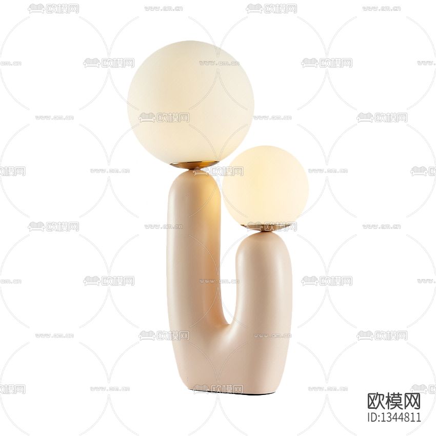 北欧简约创意抽象台灯下载