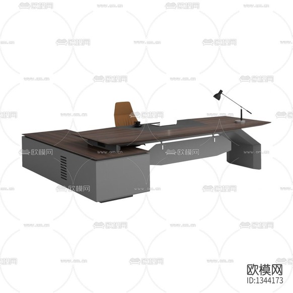 現(xiàn)代勞倫斯高管桌下載(渲染圖2)