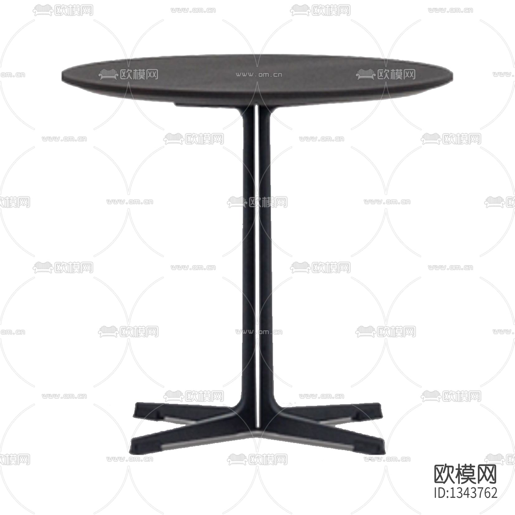 现代极简实木金属圆形边几下载