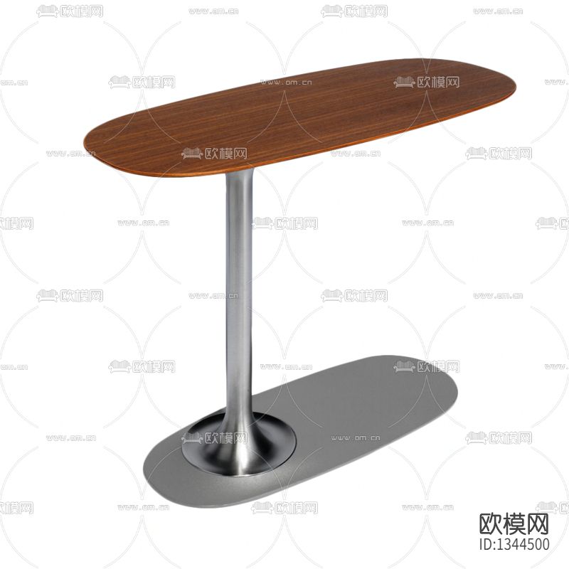 现代极简金属实木小吧台