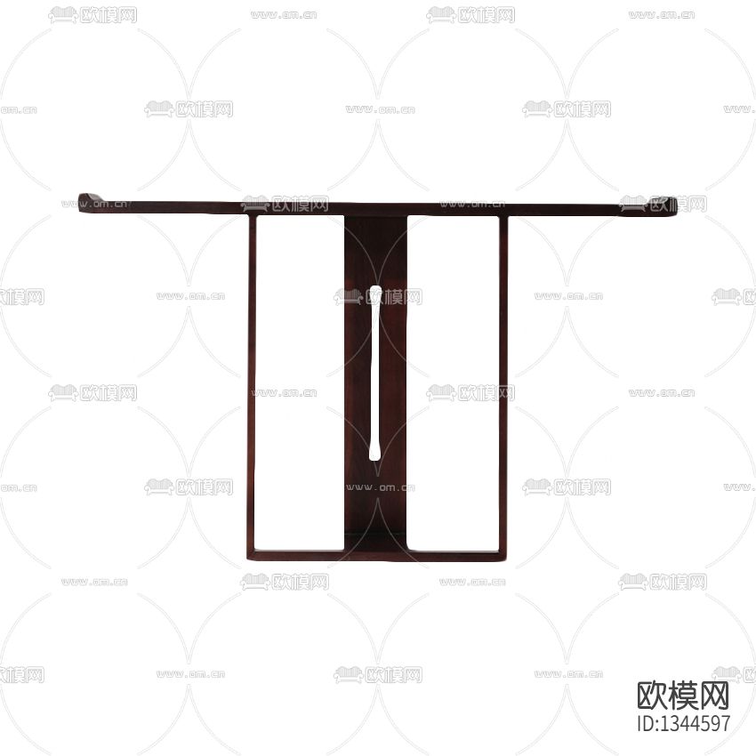新中式极简实木玄关台