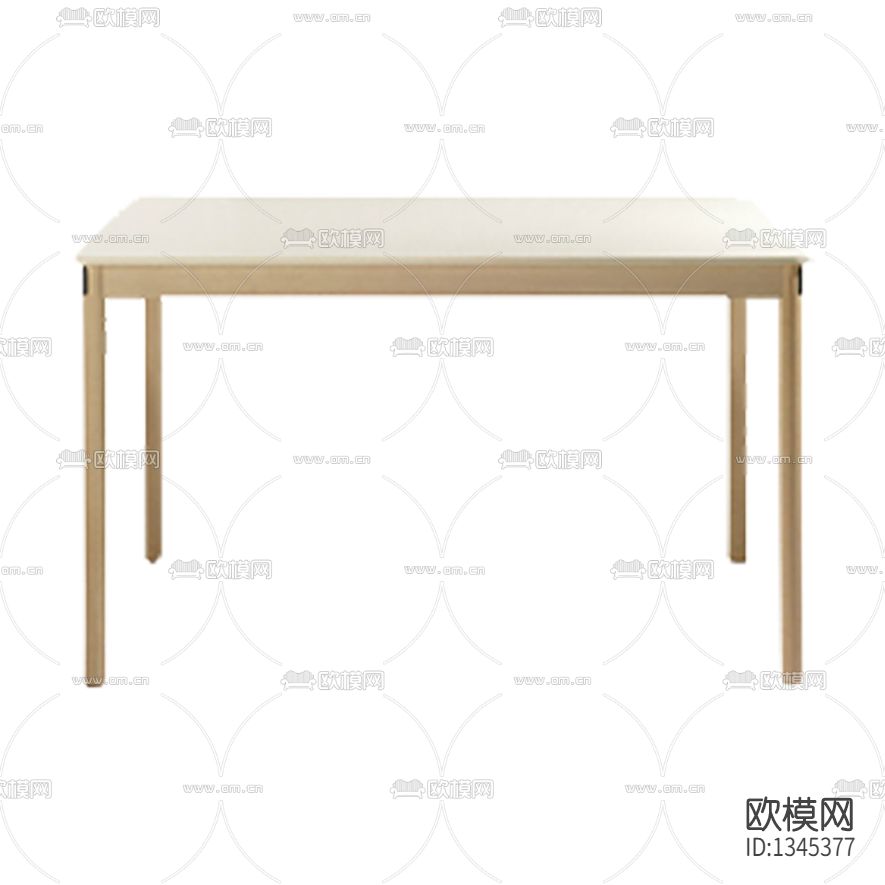 北欧极简实木餐桌下载