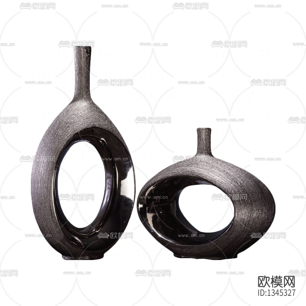 新中式复古磨砂陶瓷花器下载