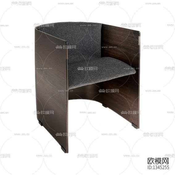 现代轻奢实木布艺休闲椅下载