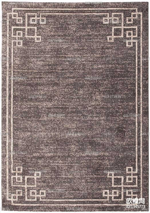 新中式禅意印花布艺地毯下载