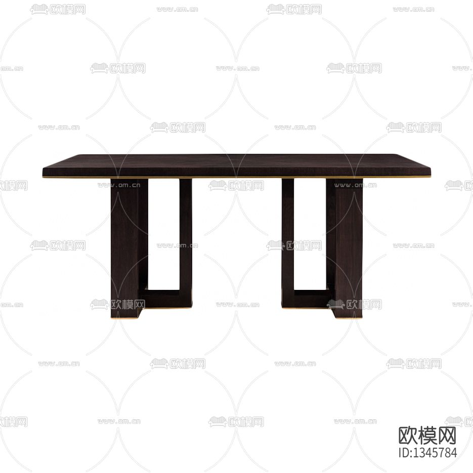 新中式简约实木不锈钢餐桌下载