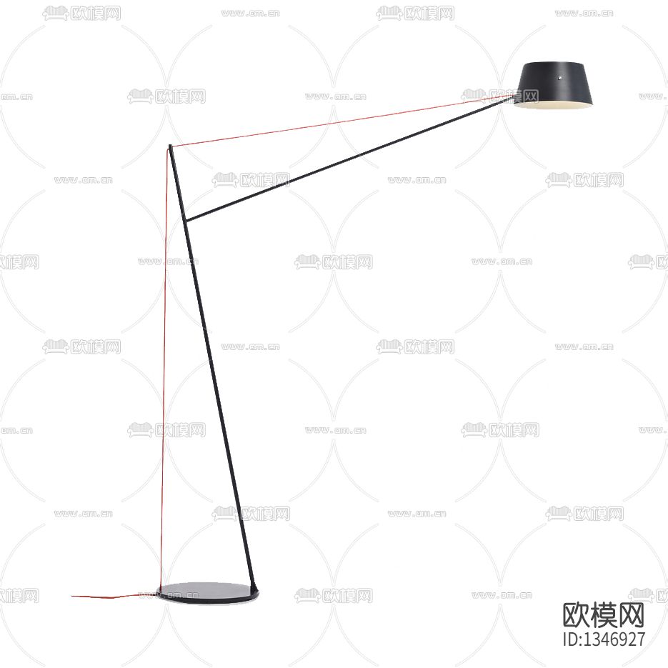 现代极简创意金属落地灯下载