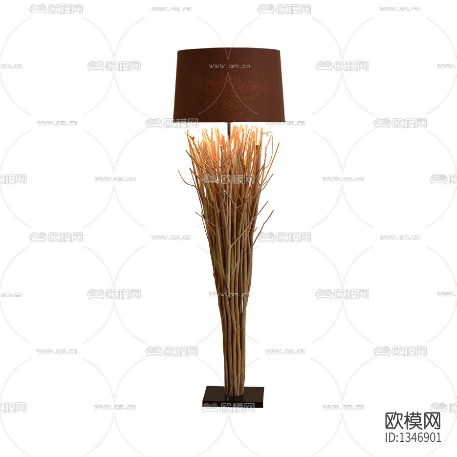 北欧简约艺术树枝落地灯下载