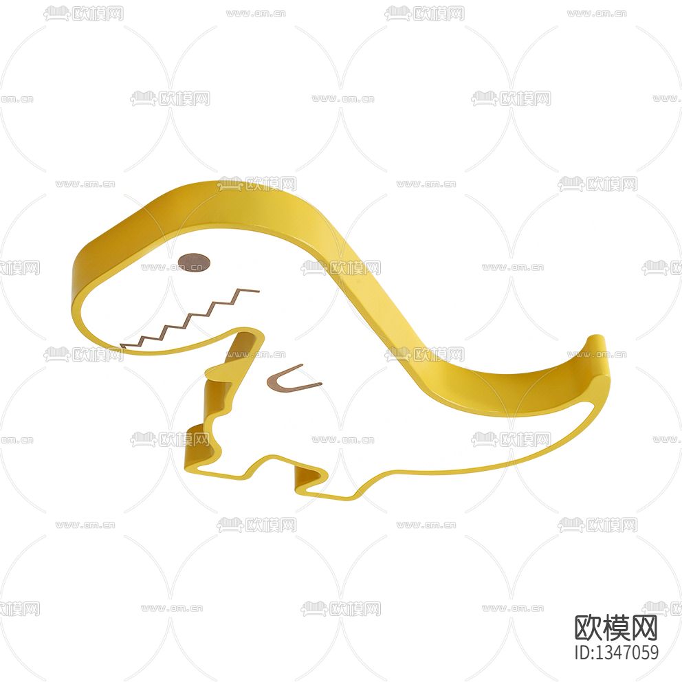 现代简约卡通恐龙儿童吸顶灯下载