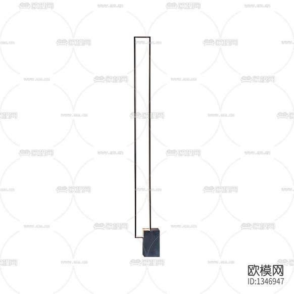 现代极简大理石金属落地灯下载