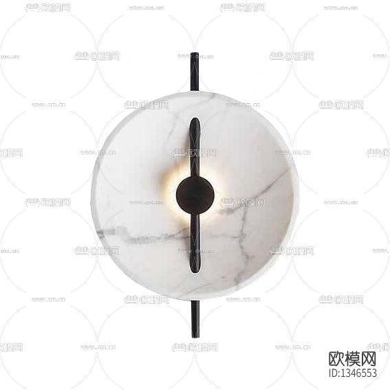 现代轻奢大理石金属壁灯下载